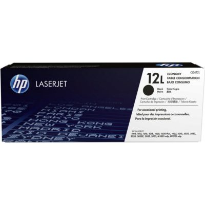 hp 12L Toner, Black Single Pack, Q2612L hp 12L Toner, Black Single Pack, Q2612L